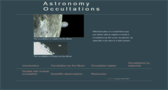 Desktop Screenshot of occultations.net